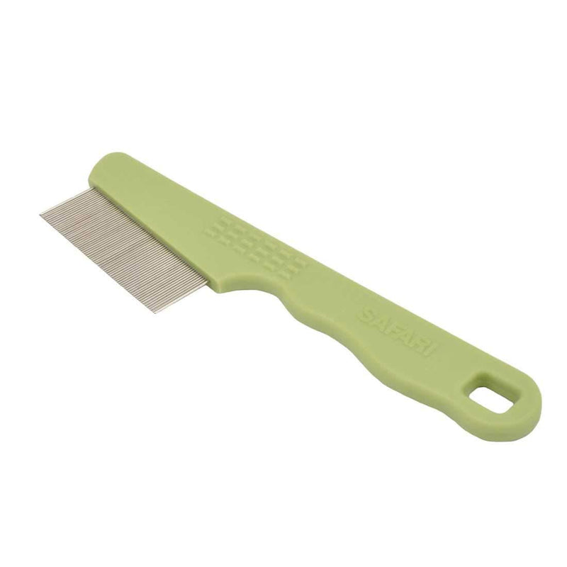 [Australia] - Safari Flea Comb for Cats, Green One Size 