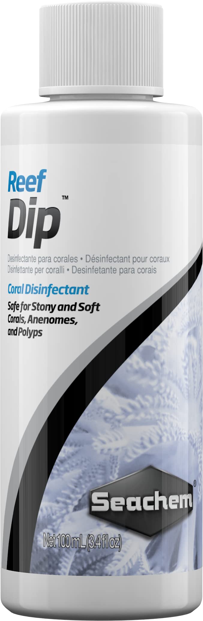 Seachem Reef Dip Coral Disinfectant, 100 ml White 100 ml (Pack of 1) - PawsPlanet Australia