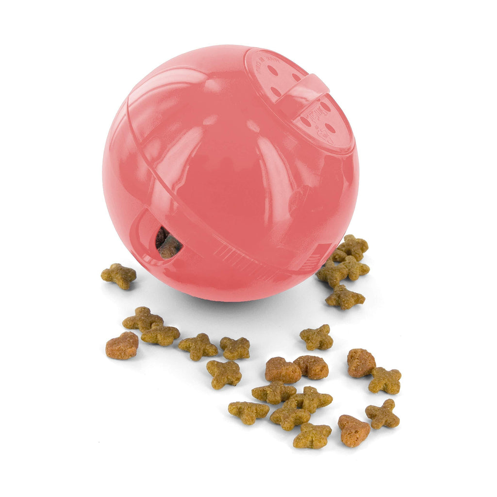 PetSafe SlimCat Food-Dispensing Cat Toy Pink, Treat Toy, Interactive Food Dispenser, Activity Snack Ball for Cats of All Ages - PawsPlanet Australia