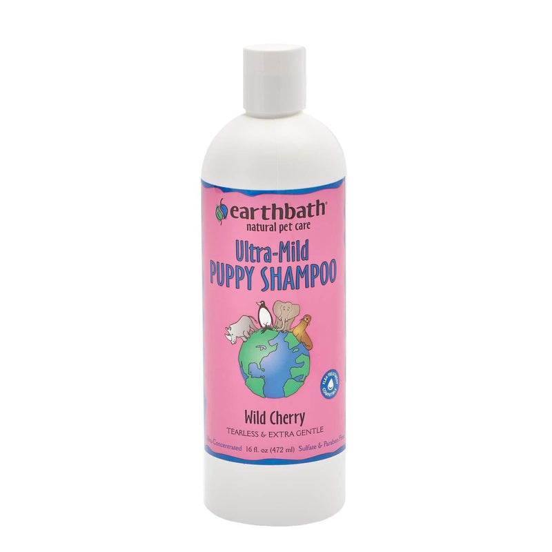 [Australia] - Earthbath Ultra-Mild Wild Cherry Puppy Shampoo - Tearless & Extra Gentle, Aloe Vera, Vitamin E - Leave Your Pup Smelling and Feeling Better than Ever - 16 fl. oz 