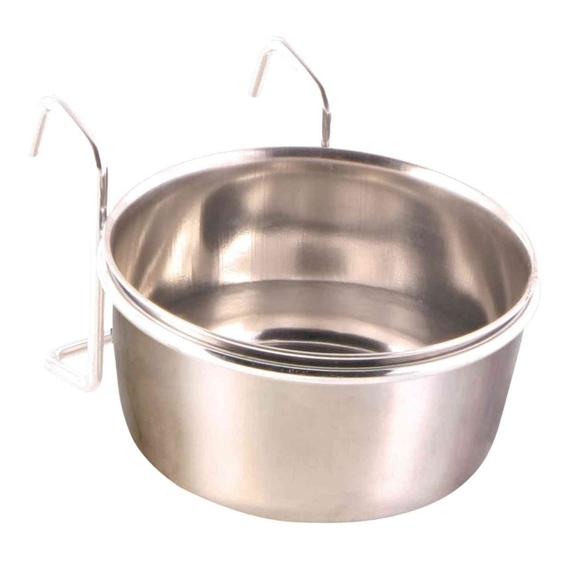 Trixie Stainless Steel Bowl with Holder Holds 300ml Diameter 9cm 30 ml - PawsPlanet Australia