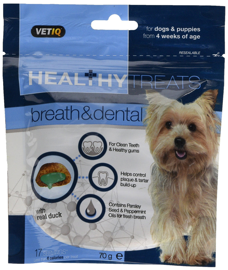 Mark & Chappell - Healthy Treats - Breath & Dental Treats For Dogs & Puppies - 70g - PawsPlanet Australia