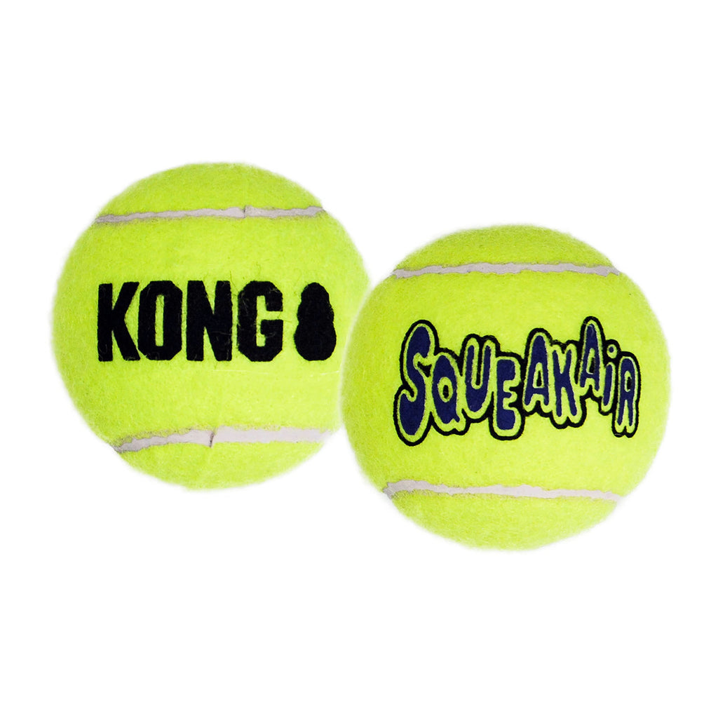 KONG - Squeakair Ball - Dog Toy Premium Squeak Tennis Balls, Gentle on Teeth - For Medium Dogs Yellow M - PawsPlanet Australia