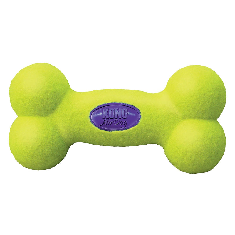 KONG - AirDog Squeaker Bone - Squeaky Bounce and Fetch Toy, Tennis Ball Material - For Medium Dogs - PawsPlanet Australia