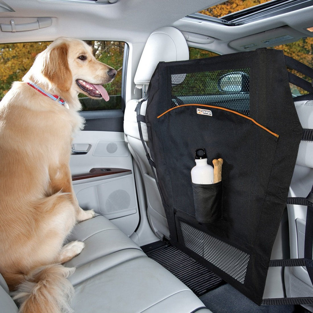 [Australia] - Kurgo Back Seat Dog Barrier for Cars & Suv | Automotive Pet Barrier | Backseat Barrier for Dogs | Reduce Distractions while Driving | Mesh Opening | Easy Installation | Storage Pockets | Universal Fit 