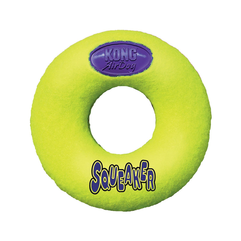 KONG Air Dog Squeaker Donut Dog Toy, Medium Airdog Donut - Medium - PawsPlanet Australia