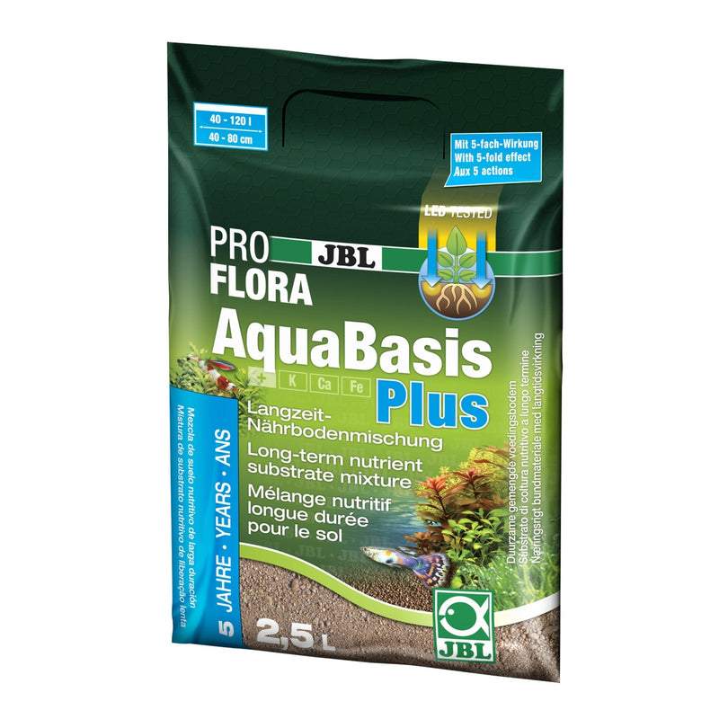 JBL AquaBasis plus 2,5 l, Long-lasting nutrient substrate for freshwater aquariums 2.5Ltr - PawsPlanet Australia