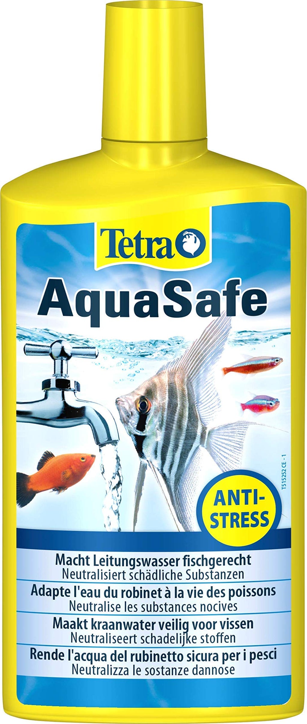 Tetra AquaSafe Water Conditioner, 500ml 1 500 ml (Pack of 1) - PawsPlanet Australia