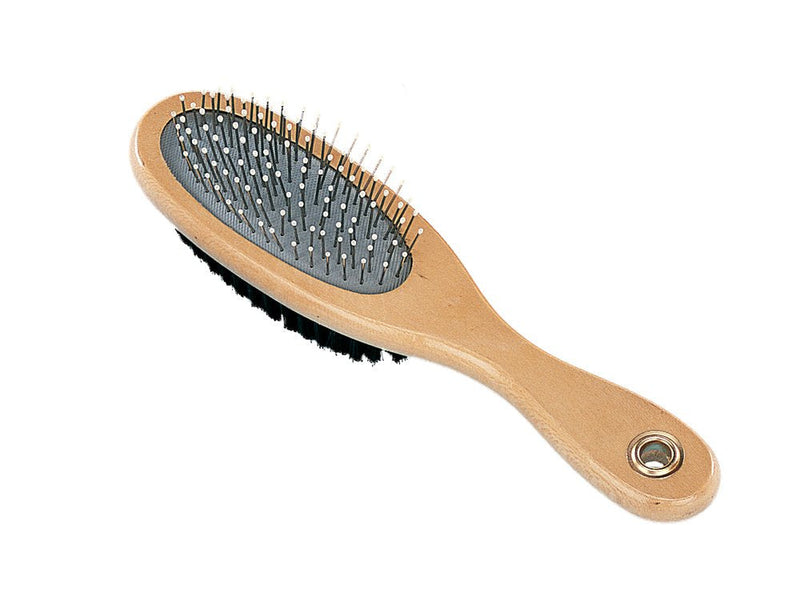 Nobby Double Nature Line Dog Brush, Medium - PawsPlanet Australia