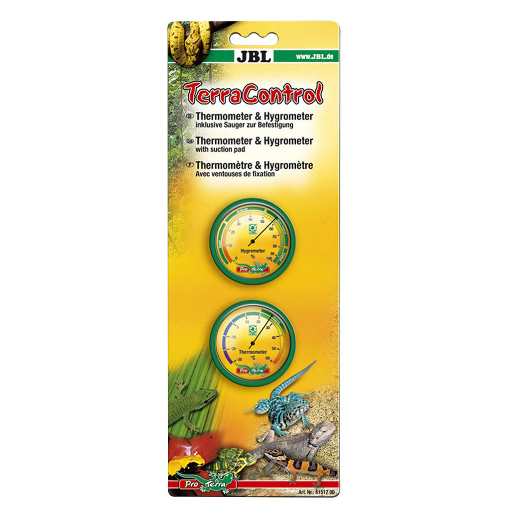 JBL TerraControl: Hygrometer + Thermometer, Thermometer and hygrometer incl. suction cup - PawsPlanet Australia