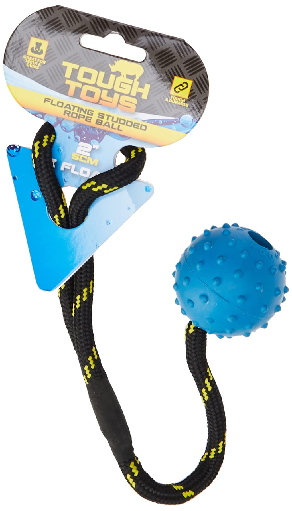 Happy Pet Studded Rope Ball 2" Floater 2" - PawsPlanet Australia