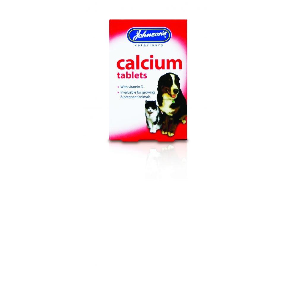 Johnson's Vet Calcium and Vitamin D Tablets, Pack of 40 A010 - PawsPlanet Australia