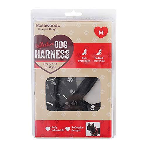 Rosewood Reflective Soft Protection Harness, Small, Black - PawsPlanet Australia