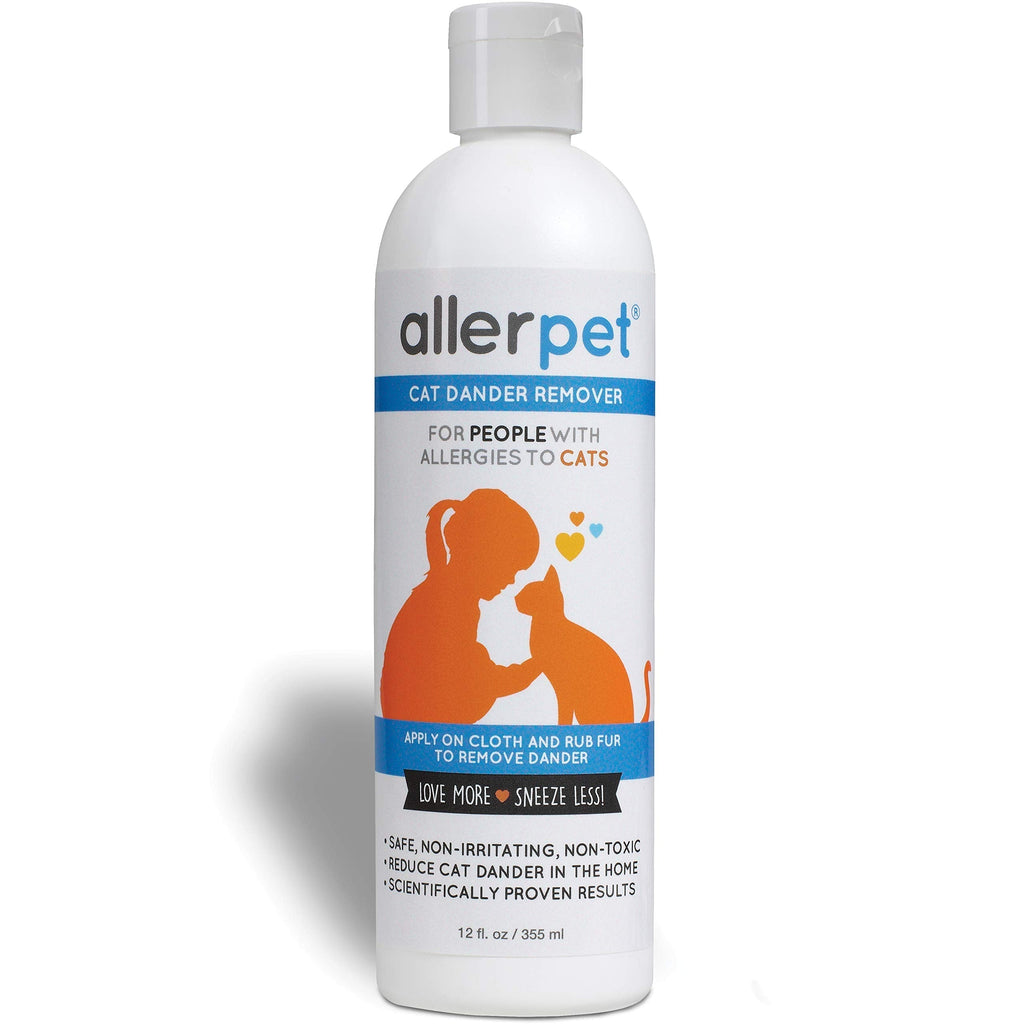 Allerpet Cat Dander Remover, Allergy Relief Solution, 12 oz - PawsPlanet Australia