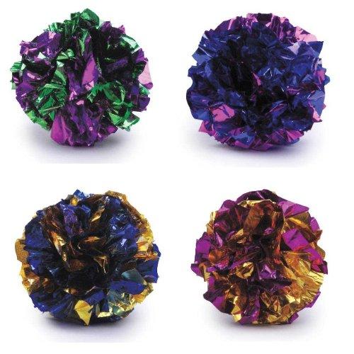 Crinkle Balls cat kitten toys 4 pack - PawsPlanet Australia