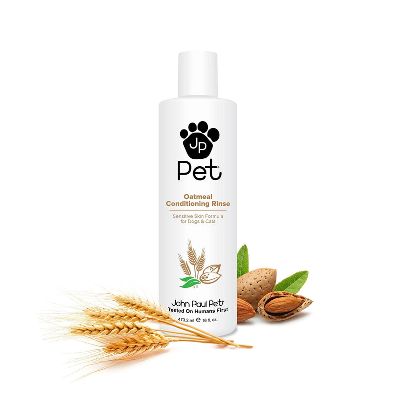 [Australia] - John Paul Pet Oatmeal Conditioning Rinse for Dogs and Cats, Soothing Sensitive Skin Formula, Moisturizes and Revitalizes Dry Skin and Fur 16-Ounce 