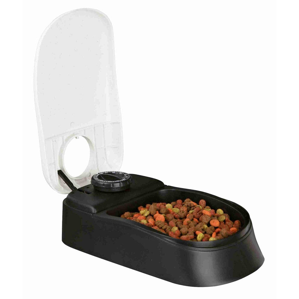 Trixie 24371 TX1 Automatic Feeder 300 ml / 15 × 7 × 24 cm Charcoal / Black - PawsPlanet Australia