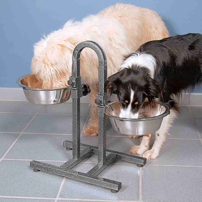 Trixie 2497 Dog Bowl Stand With Separate Height Adjustment 2 x 2.8 L / ø 24 cm - PawsPlanet Australia