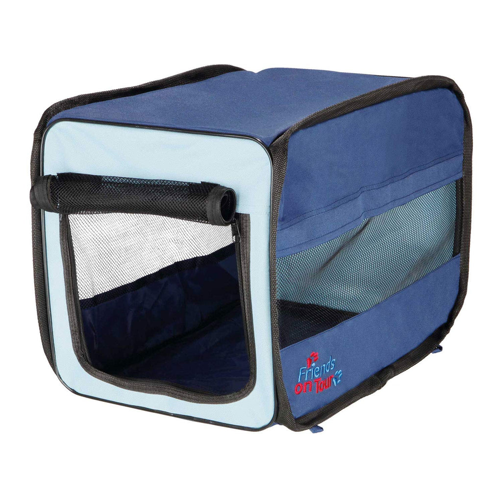 TRIXIE 39691 "Twister" Pet Carrier Collapsible Grey S 50 cm blue XS - PawsPlanet Australia