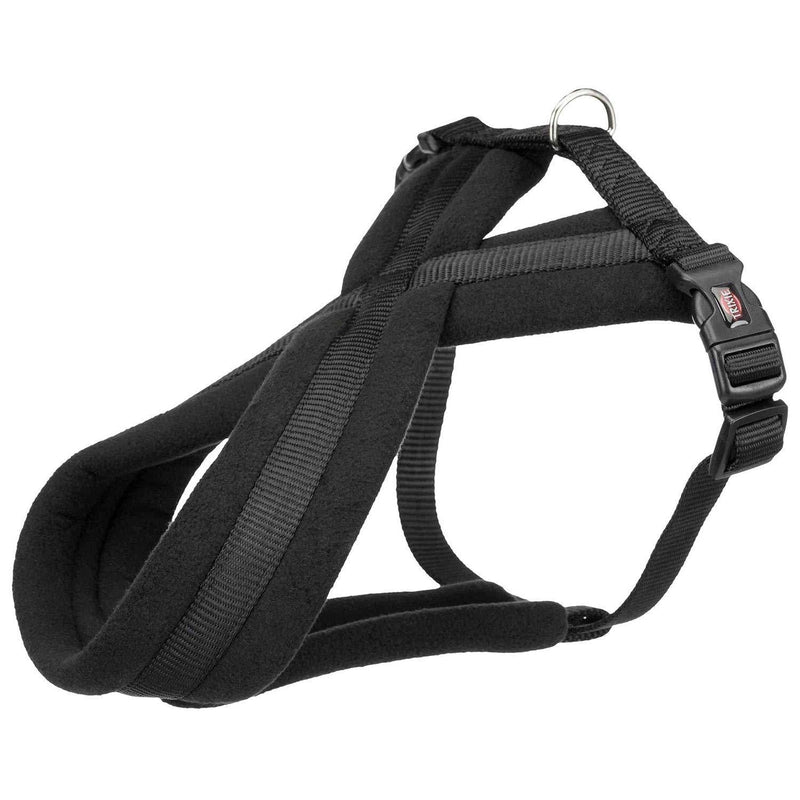 Trixie 20411 Premium Harness L 60-90 cm/ 25 mm Black Large 60-90 cm/25 mm - PawsPlanet Australia