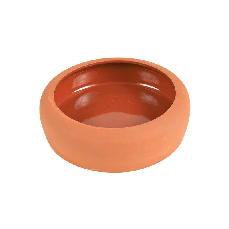 Trixie Ceramic Bowl with Rounded Rim, 250 ml, Terracotta - PawsPlanet Australia