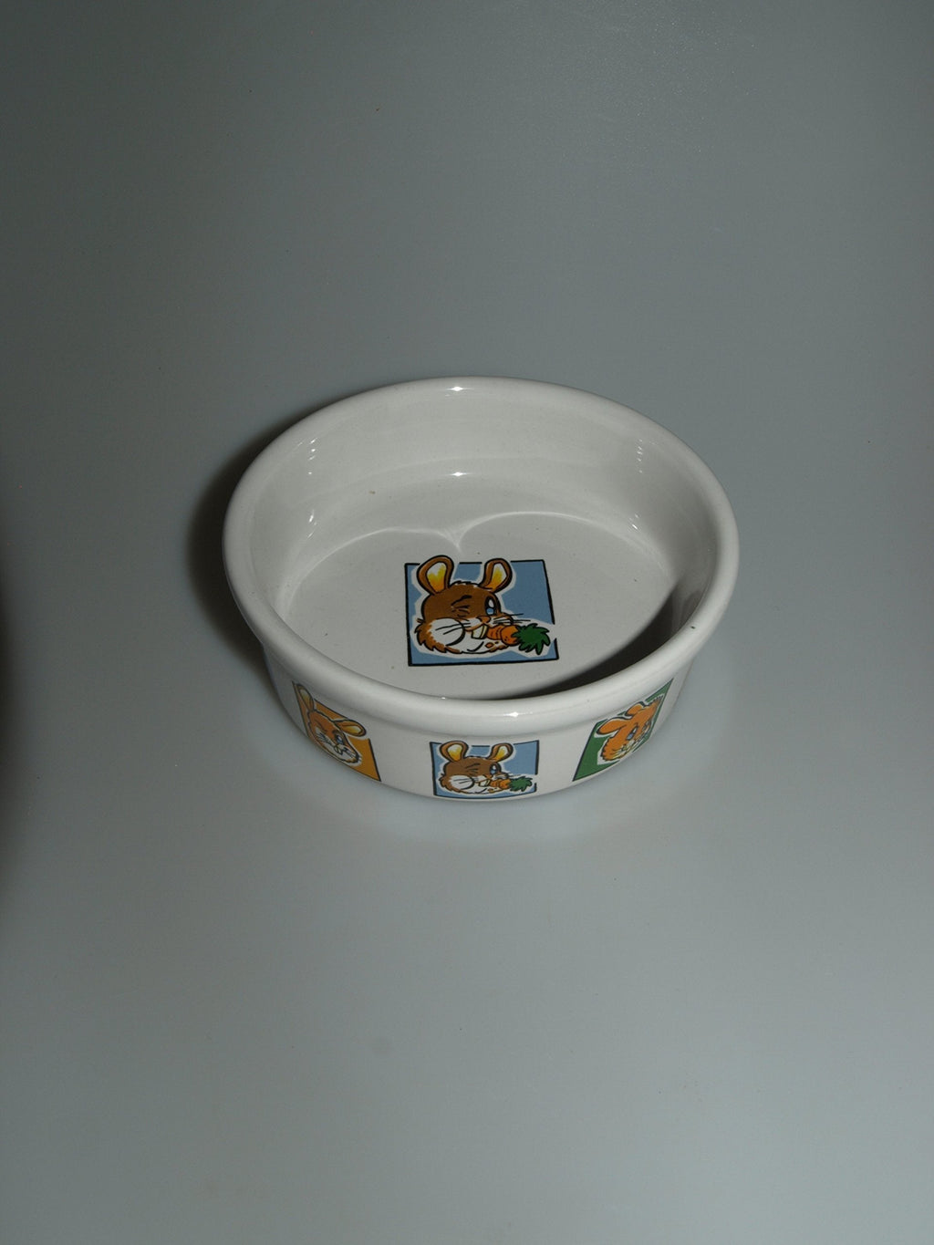 Trixie Ceramic Bowl with Motif for Rabbits, 240 ml, White - PawsPlanet Australia