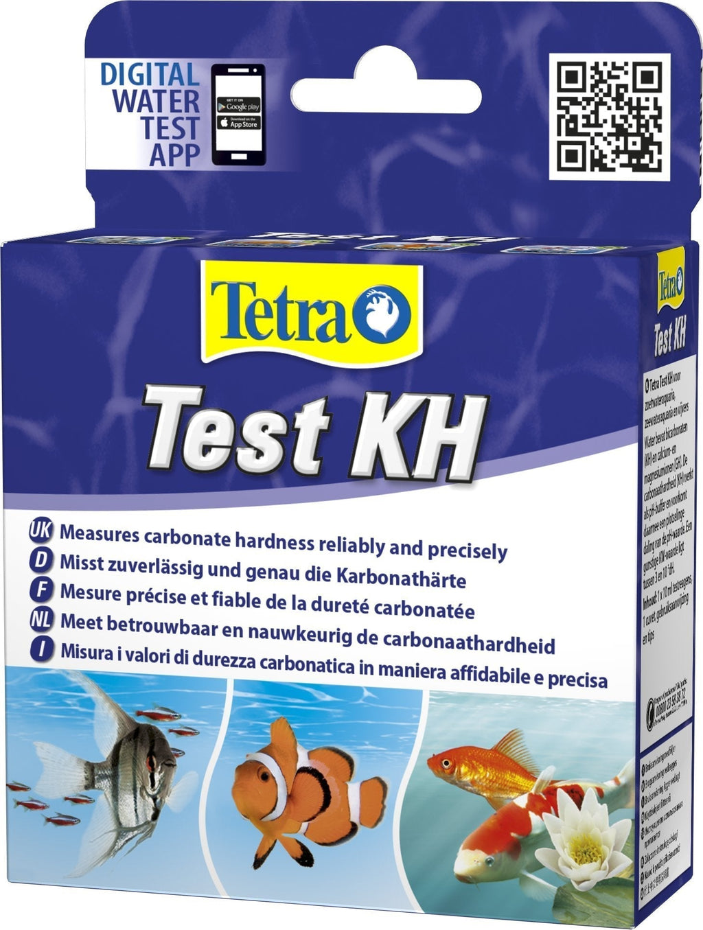 Tetra Test KH (carbonate) (water test for fresh and saltwater aquariums, reliably and accurately measures the carbonate hardness) - PawsPlanet Australia