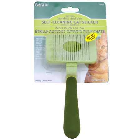 Coastal Pet - Safari - Cat Self-Cleaning Slicker Brush - Cat Grooming Supplies - PawsPlanet Australia