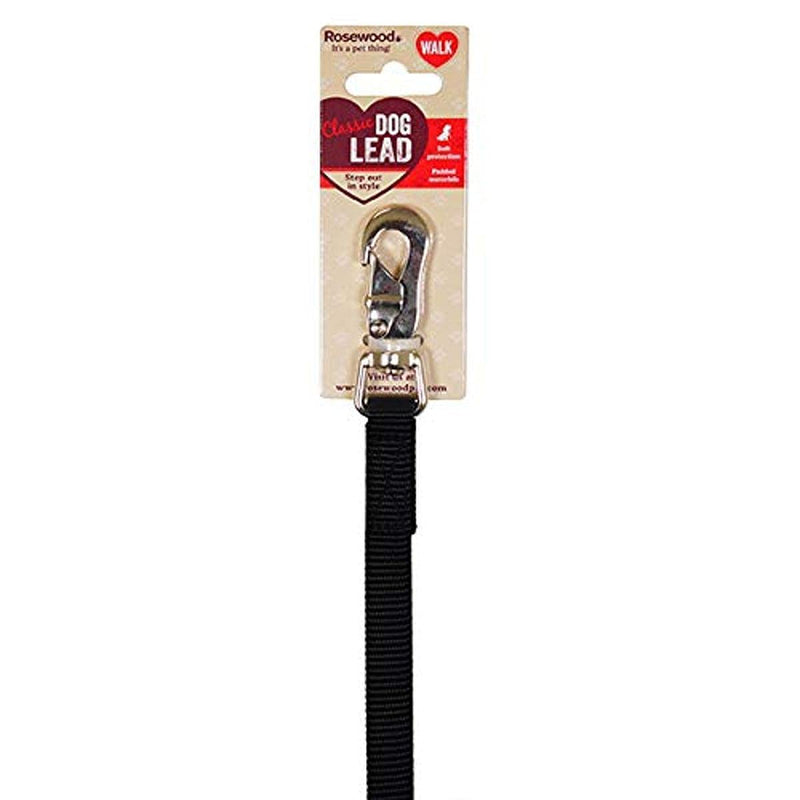 Rosewood Classic Soft Protection Lead, 1 x 18-inch, Black - PawsPlanet Australia