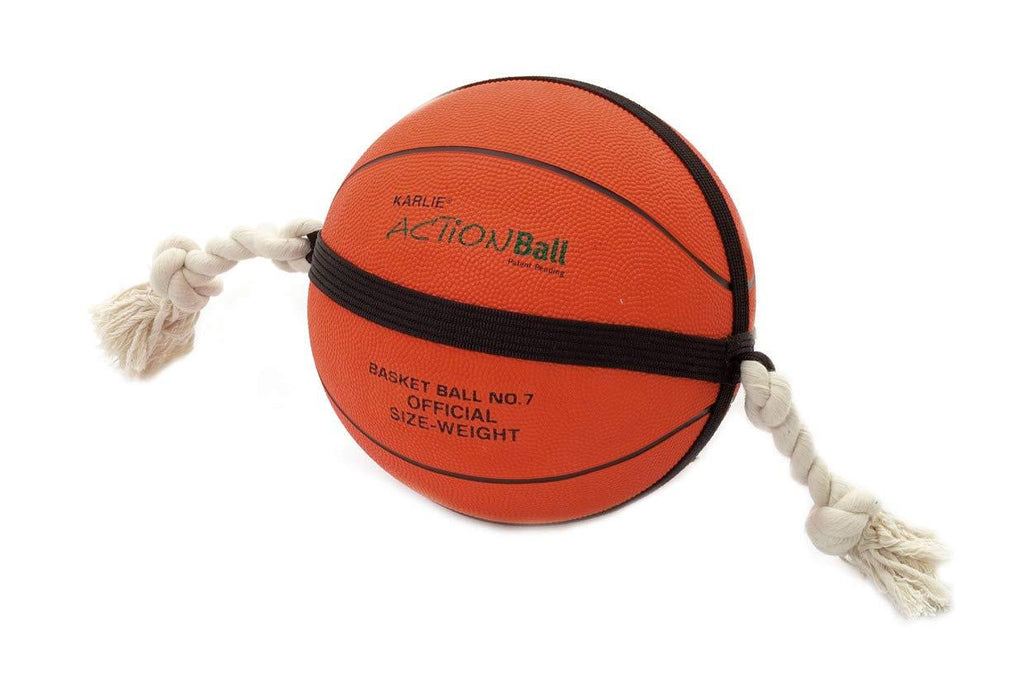 Action Dog Toy Basketball Bouncy Ball Large 9.6" - PawsPlanet Australia