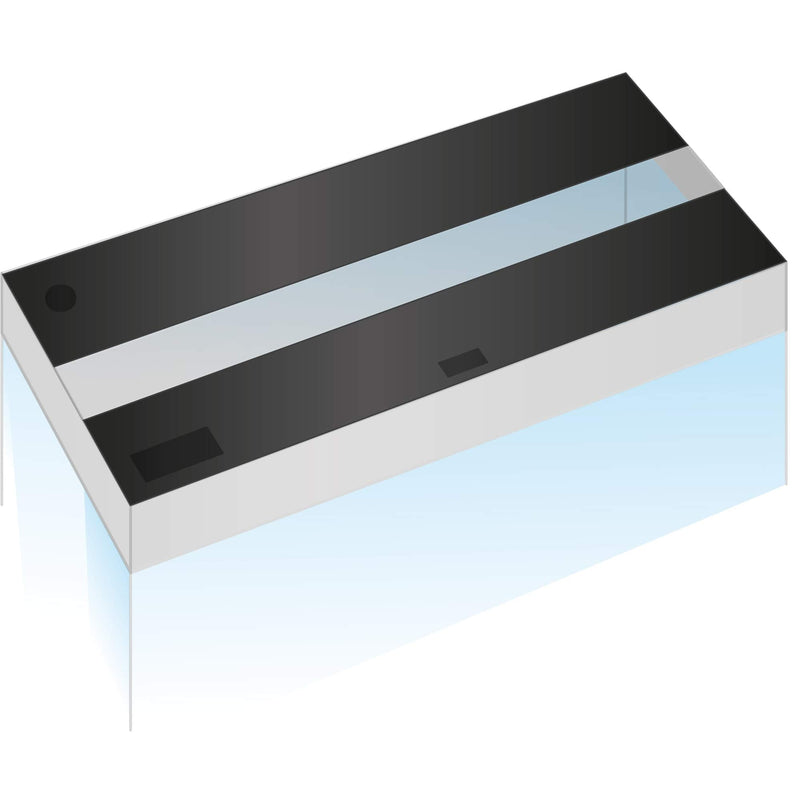 Juwel RIO 300 Aquarium Lid, Set of 2 Tubes 120x50 2 parts (93972 02000) - PawsPlanet Australia