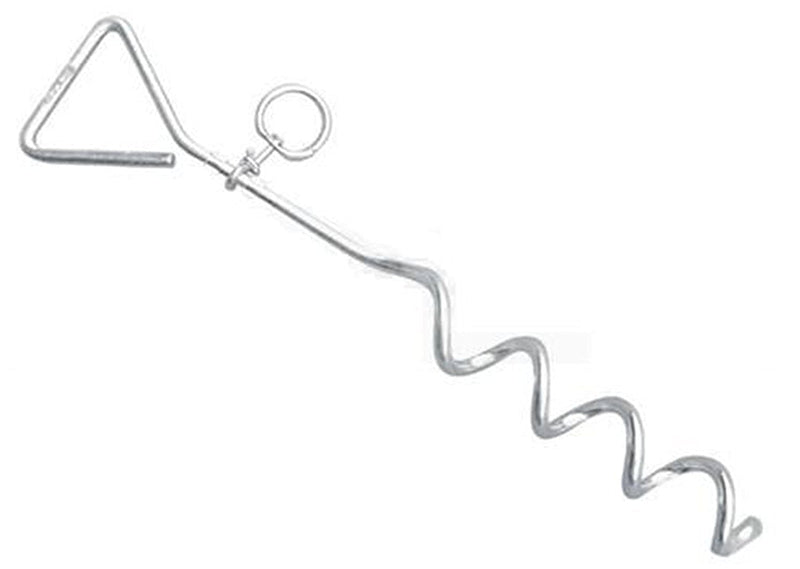 Metal Screw-In Dog Lead Stake - PawsPlanet Australia