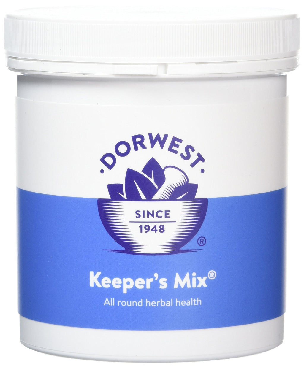 Dorwest Herbs Keepers Mix Powder for Dogs and Cats 250g - Perfect raw feeding supplement, 8 nutritious pure herbs for all round herbal health 250 g (Pack of 1) - PawsPlanet Australia