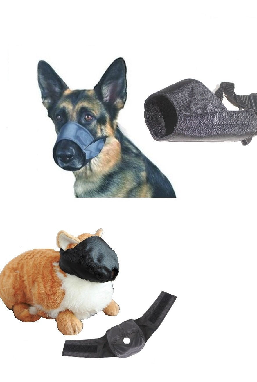 [Australia] - Downtown Pet Supply 12 Pack Dog and Cat Grooming Muzzles, Groomers Muzzle Set 
