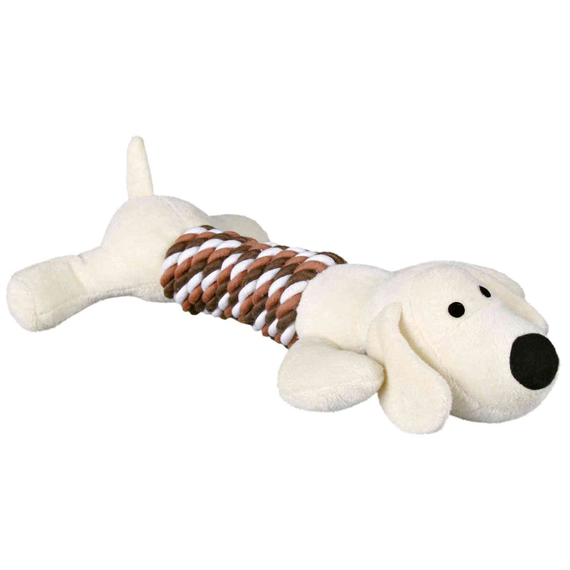 squeaky plush rope dog toy - PawsPlanet Australia