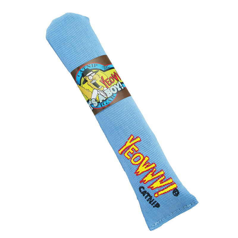 Yeowww Its a Boy Cigar Singles Cat Toy, Blue - PawsPlanet Australia