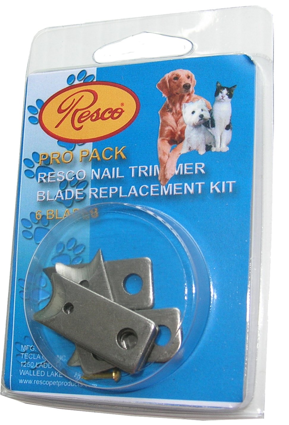 Resco Pro Pack, 6 Blade Replacement Nail Clipper Blades, Fits in All Resco Guillotine Trimmers Pro-Pack (6 Blade) - PawsPlanet Australia