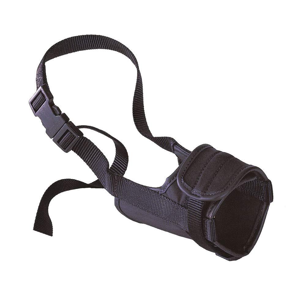 Ferplast Muzzle for dogs SAFE MEDIUM Anti-bite, Sturdy nylon, Open at the front, Soft padding, Adjustable with Velcro, A: 46÷80 cm - B: 20÷25 cm - B: 12 cm M - PawsPlanet Australia