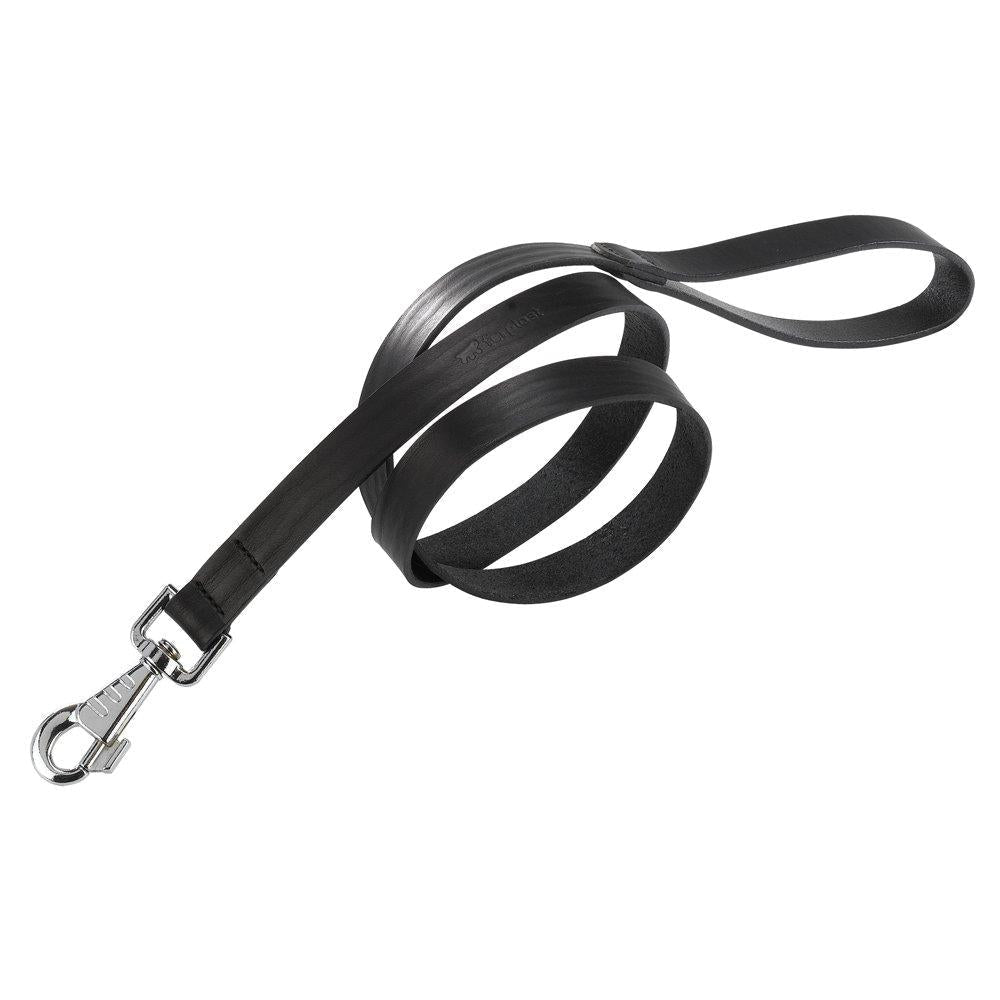 Natural BK G10/120 Dog Lead, 10 mm x 120 cm, Black 10 mm x L 120 cm - PawsPlanet Australia