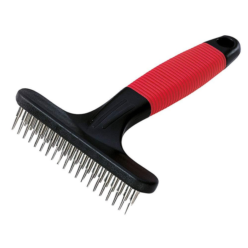 Ferplast Rake comb for dogs GRO 5874, Double row of rounded rotating teeth, Ideal for medium and long haired animals, 11 x 3 x h 15,5 cm - PawsPlanet Australia