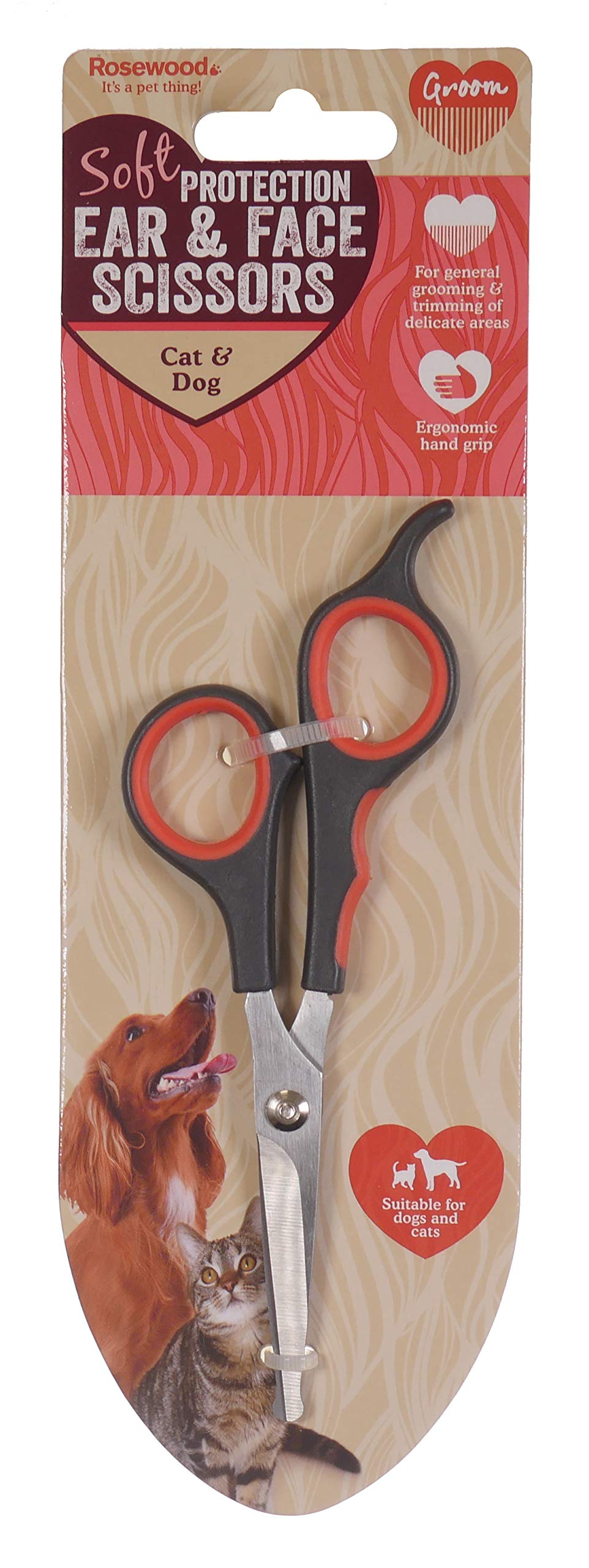 Rosewood Soft Protection Salon Grooming Ear/ Face Scissors - PawsPlanet Australia