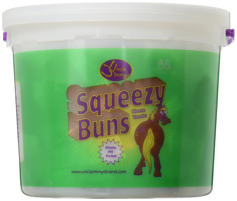 SQZY BUNS HORSE TREATS3# by SQUEEZY BUNS MfrPartNo UJSBL Pack of 65 - PawsPlanet Australia