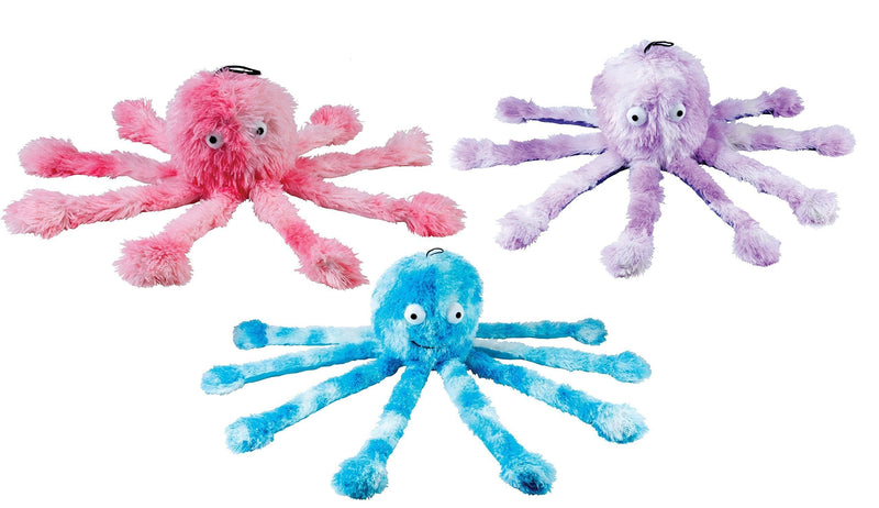 Gor Pets Fun Dog Chew Toy Soft Cuddly with Squeeky Feet - Mommy Octopus, 15-inch(Assorted colors) Assorted Mommy (15-inch) - PawsPlanet Australia
