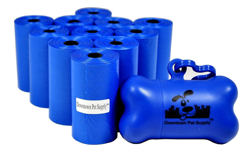 240 Biodegradable, Degradable, Dog Waste Bags, Pet Poop Bags - BLUE + FREE Dispenser - PawsPlanet Australia