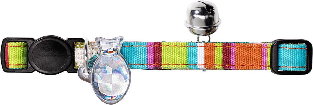 HUNTER Cat Collar Stripes Nylon, Multi-Color - PawsPlanet Australia