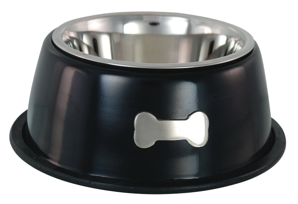 Buckingham Single Dog Bowl Black (0.45 Ltr) - PawsPlanet Australia
