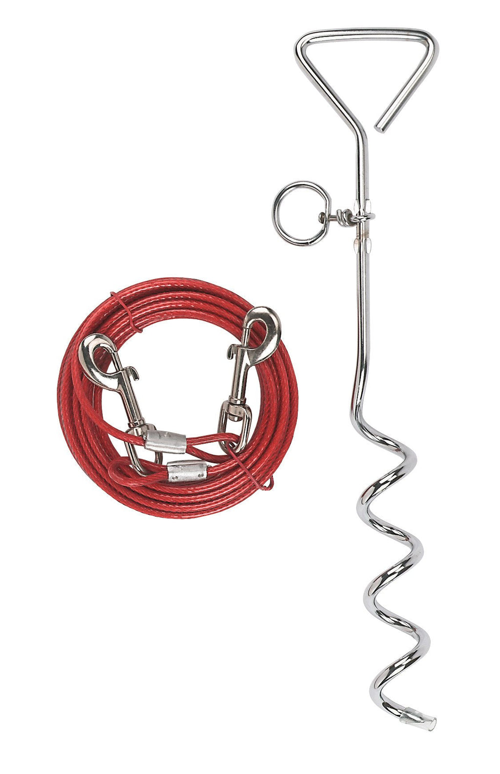 Kerbl Spiral Stake with Yard Lead, 5 mm x 6 m/ 8 mm x 40 cm - PawsPlanet Australia