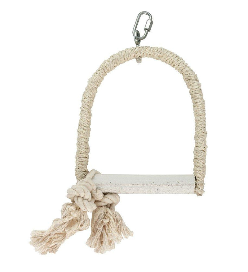 Kerbl Sisal Swing with Lime Perch, 12 x 16 x 2 cm - PawsPlanet Australia