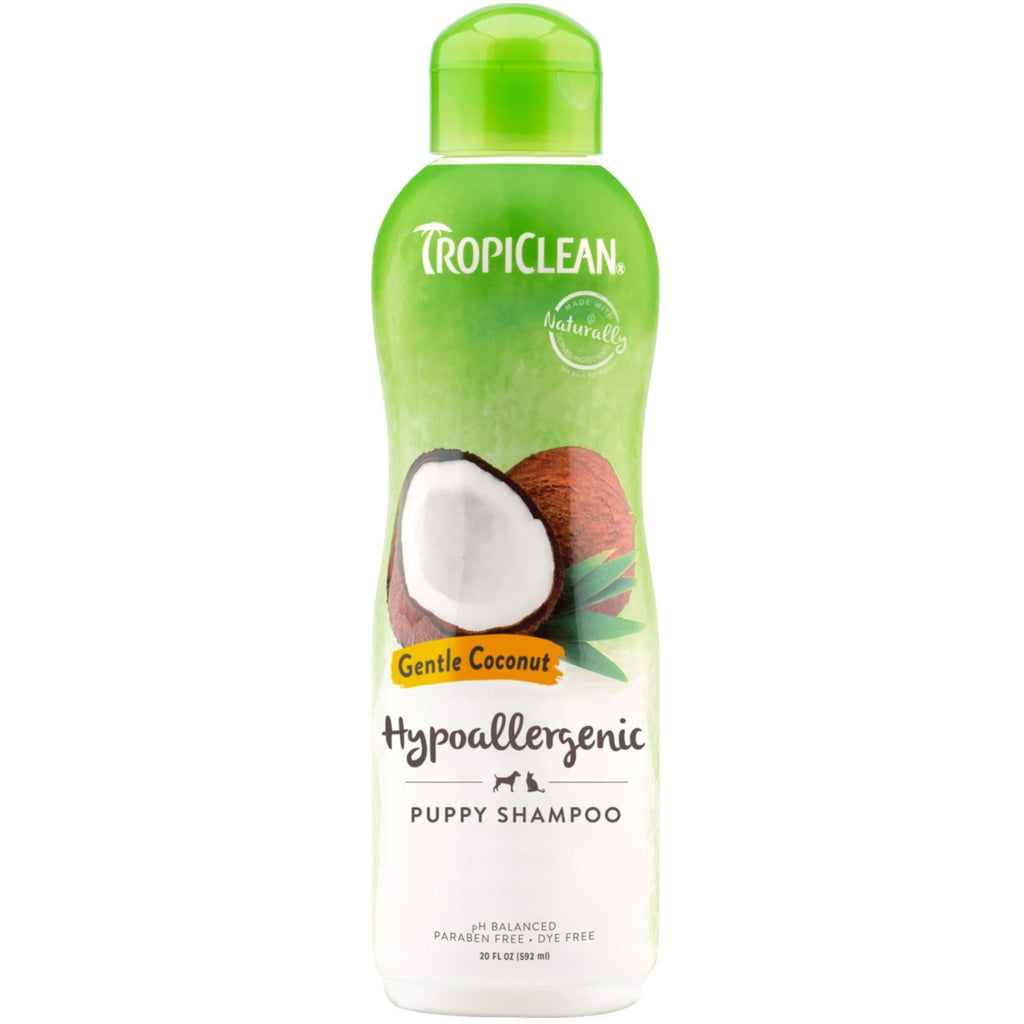 TropiClean Shampoos for Pets, Made in USA - Naturally Derived Ingredients - Soap & Paraben Free - pH Balanced - Rich Lather - Fresh Fragrances 20 Ounce Hypoallergenic - PawsPlanet Australia