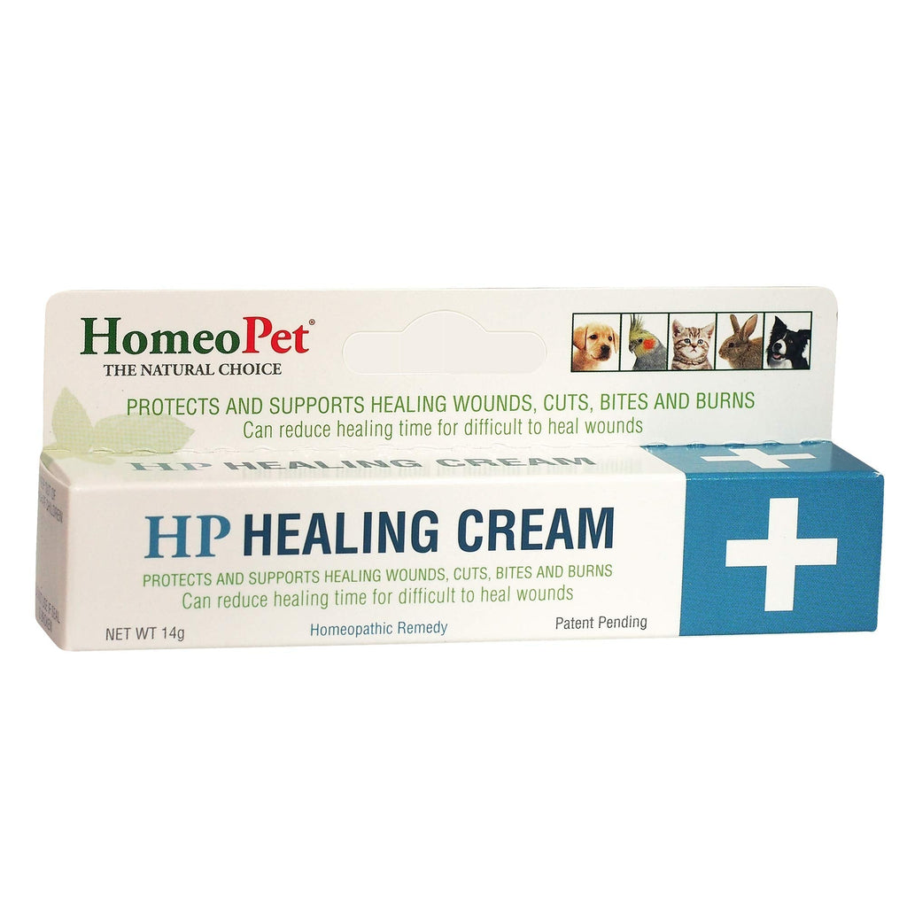 HomeoPet HP HEALING CREAM - 100% Natural Pet Medicine. Topical ointment for wounds, cuts, bites, burns, skin irritations, surface tissue damage. Animals of all ages. Patented formula 1 white - PawsPlanet Australia